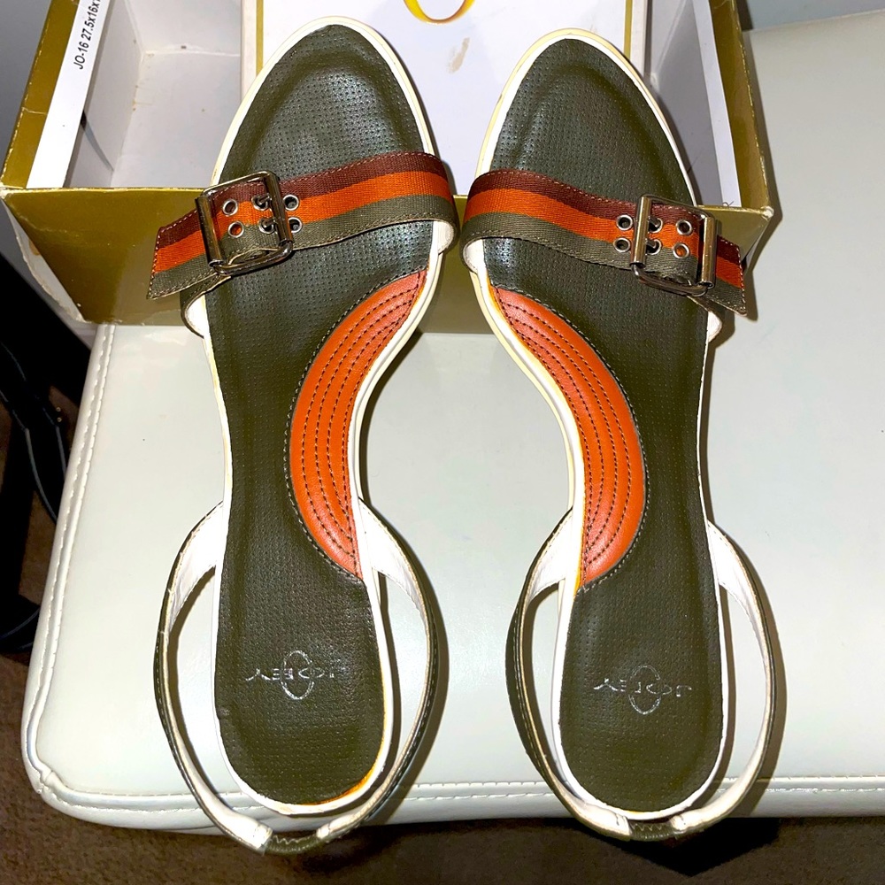 Joey O open-toe sling backs